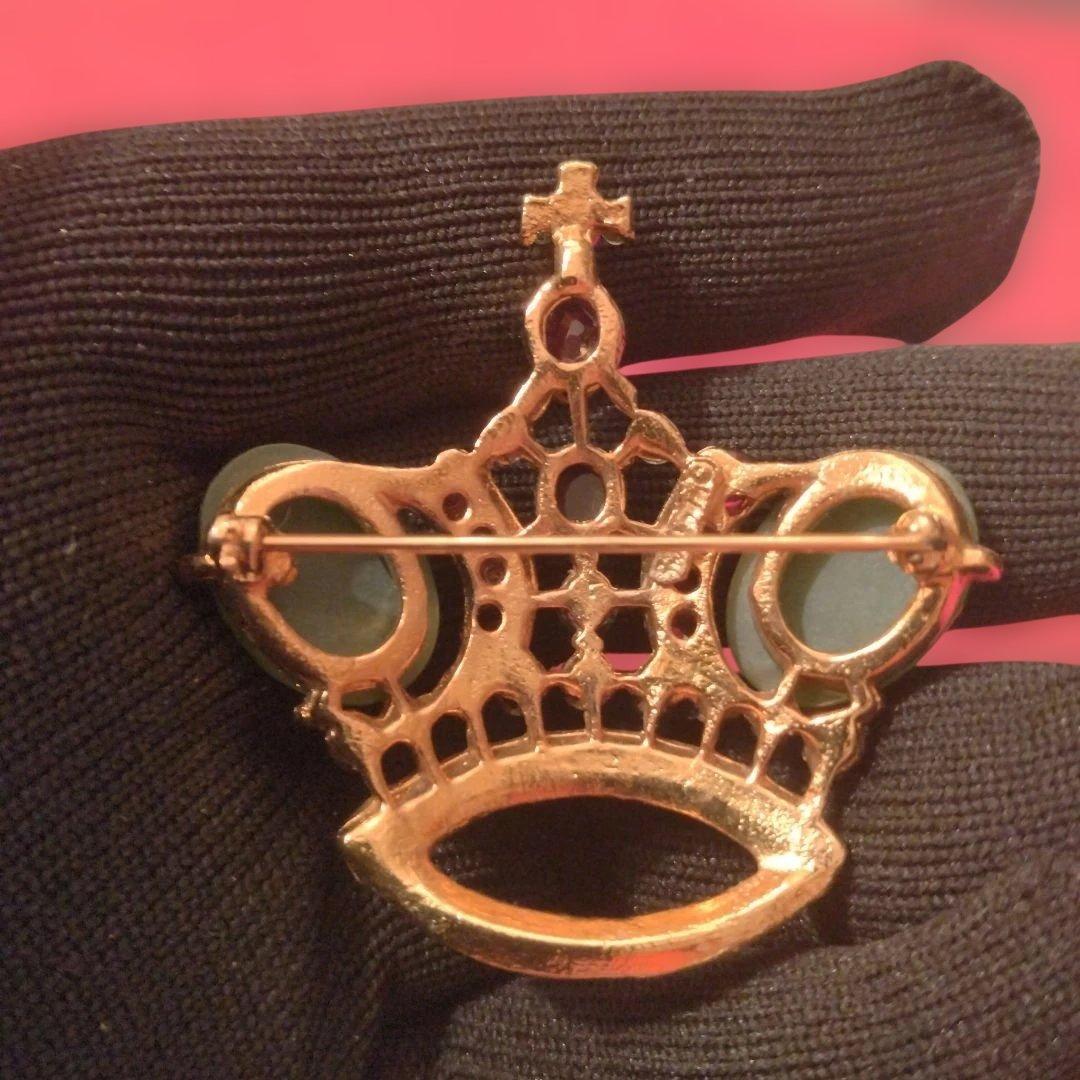 Apfelchen　スワボダ　半貴石ブローチ　グリーン系