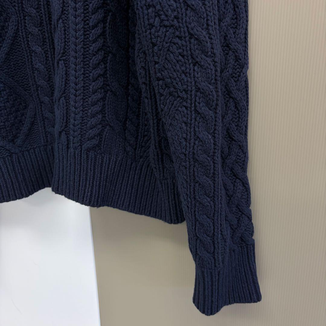 ポロ ラルフローレン ニット 長袖ポロセーターカシミヤ混 コットン　XL