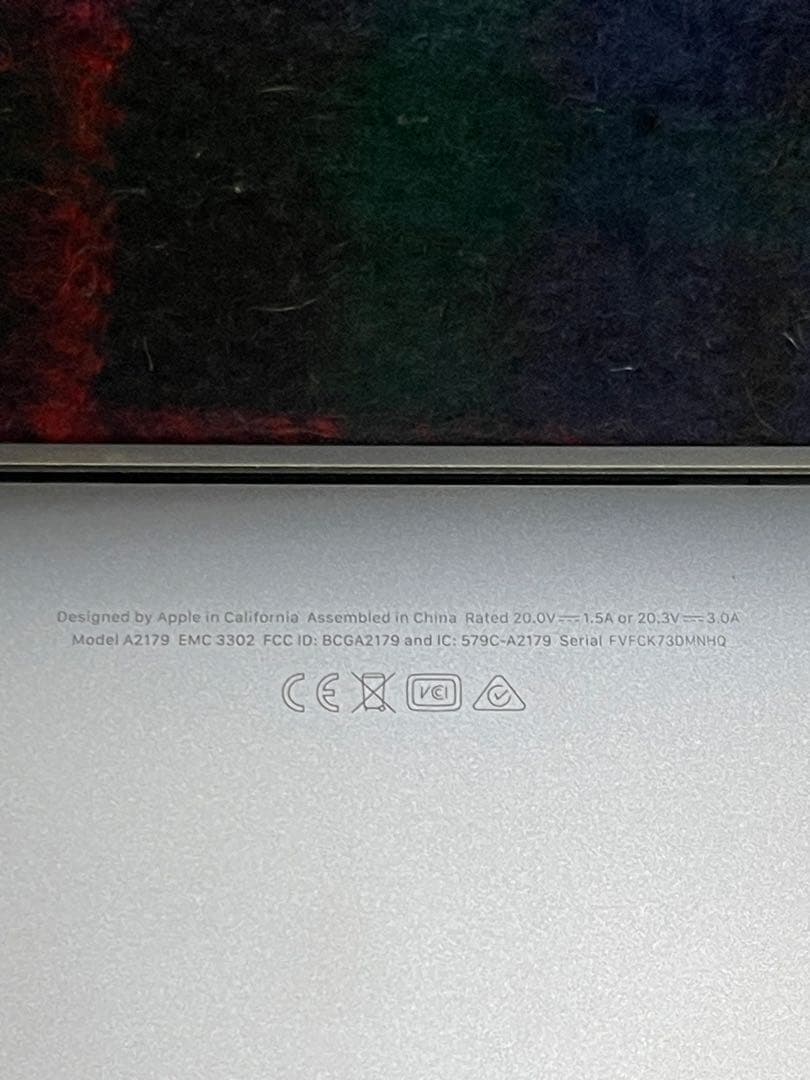 MacBook Air 13インチ 2020年モデルIntel Core i3