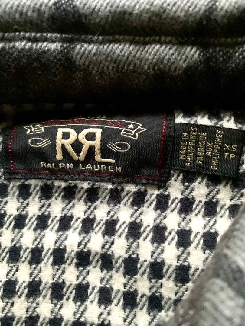 極美品 RRL 定価5万 ダブルアールエル ネイティブ柄 ウール混 長袖シャツ