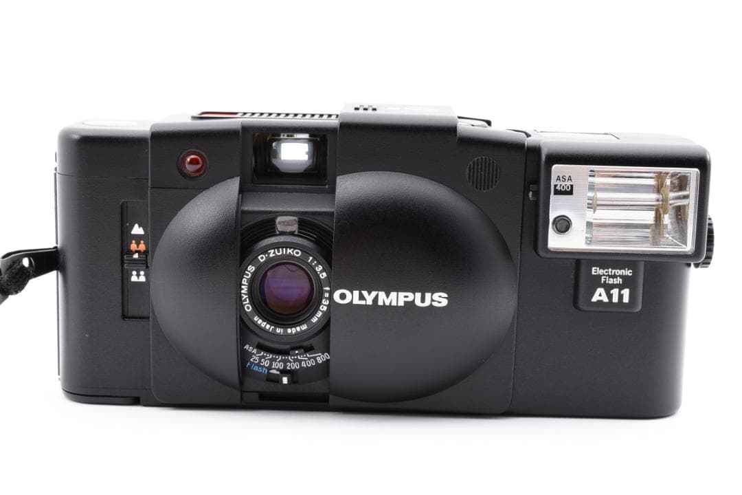 ★モルト交換済★ OLYNPUS XA2 ストロボ A11 カメラ フィルム