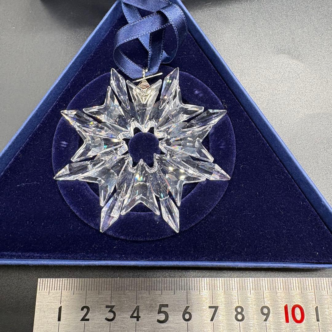 箱付 スワロフスキー クリスタル　オーナメント　雪の結晶　2003　no.175