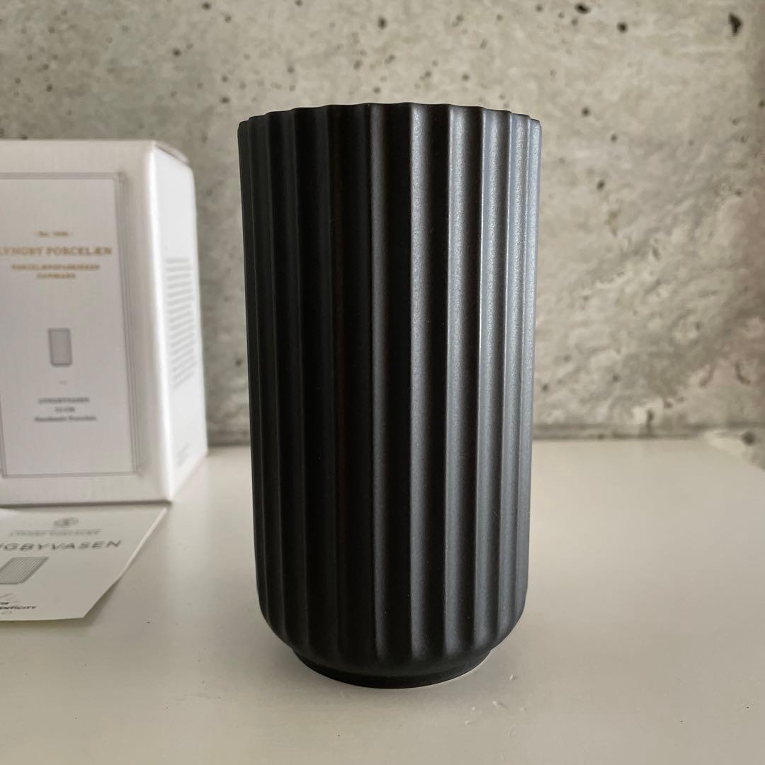 LYNGBY PORCELAEN 花瓶 12㎝ ブラック