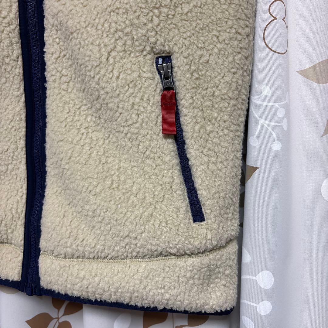 ✨美品✨パタゴニア　レトロ・パイル フリースベスト ベージュ 胸ロゴ　好配色