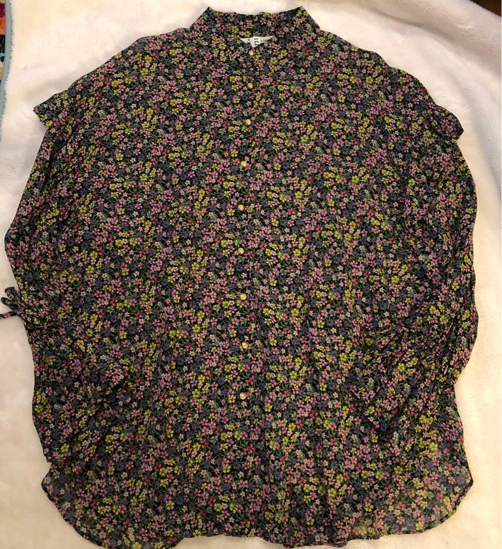 ルールロジェットleur logette シルク フラワープリント ブラウス