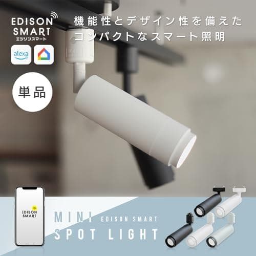 エジソンスマート ミニスポットライト (ダクトレール用/ホワイト) AlexaA