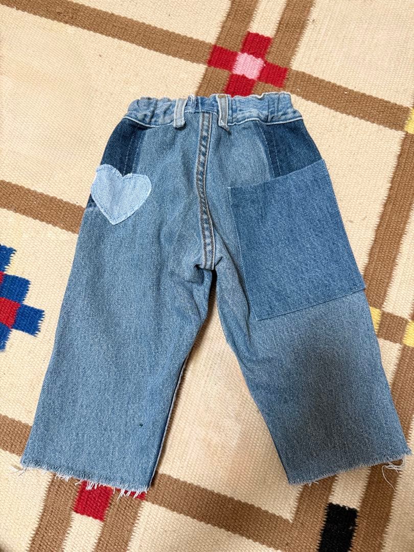 wunderlungお花デニム 1-2y