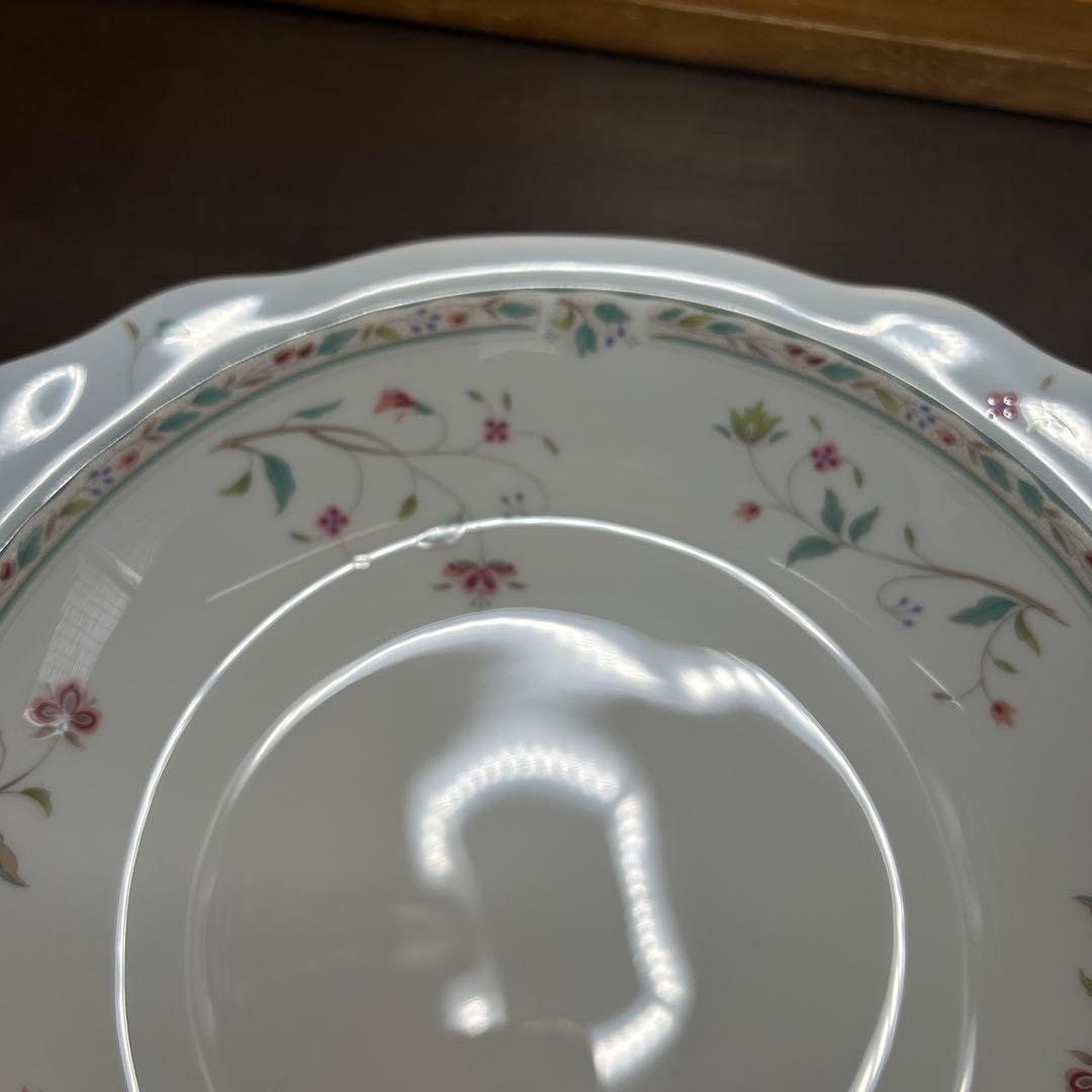 ノリタケ　アフロディーテマグ、花更紗ディーププレート、カトラリーセット　美品