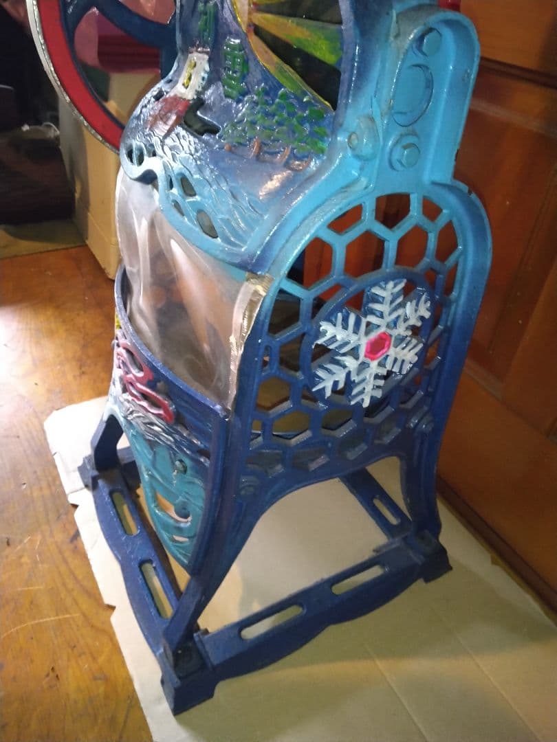 アンティーク昭和レトロ手動大型かき氷機初雪