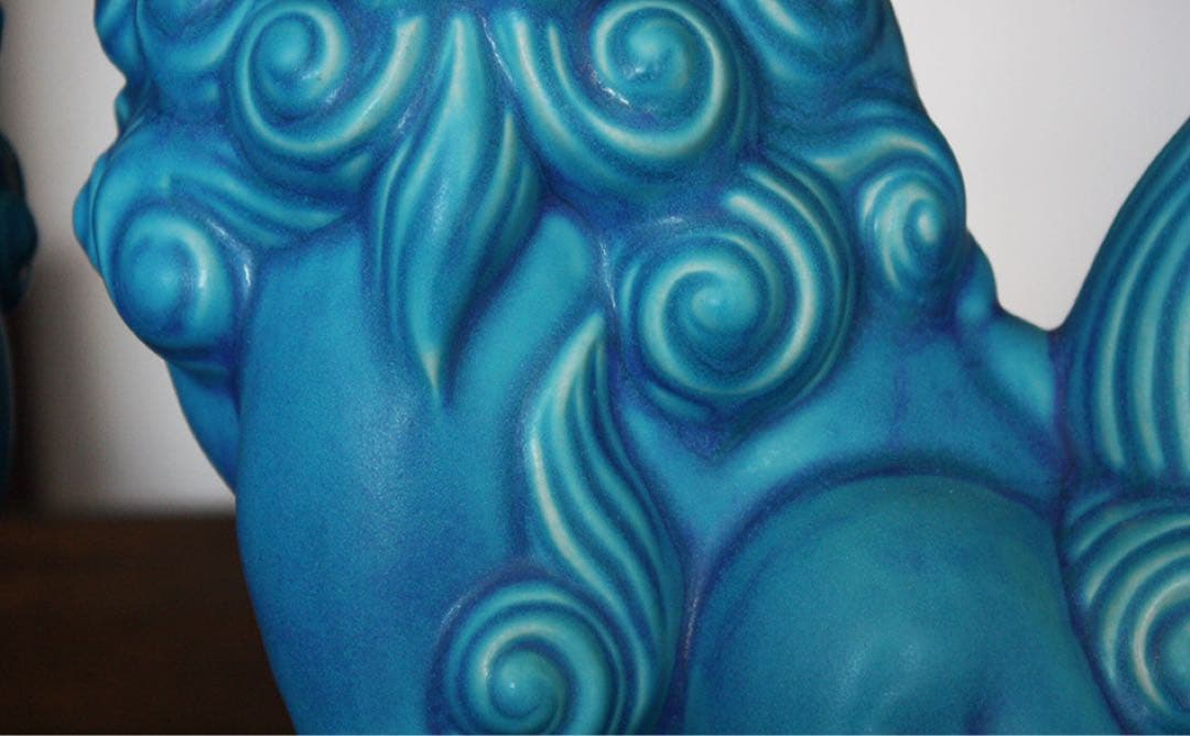 琉球　ブルー　美ら海シーサー