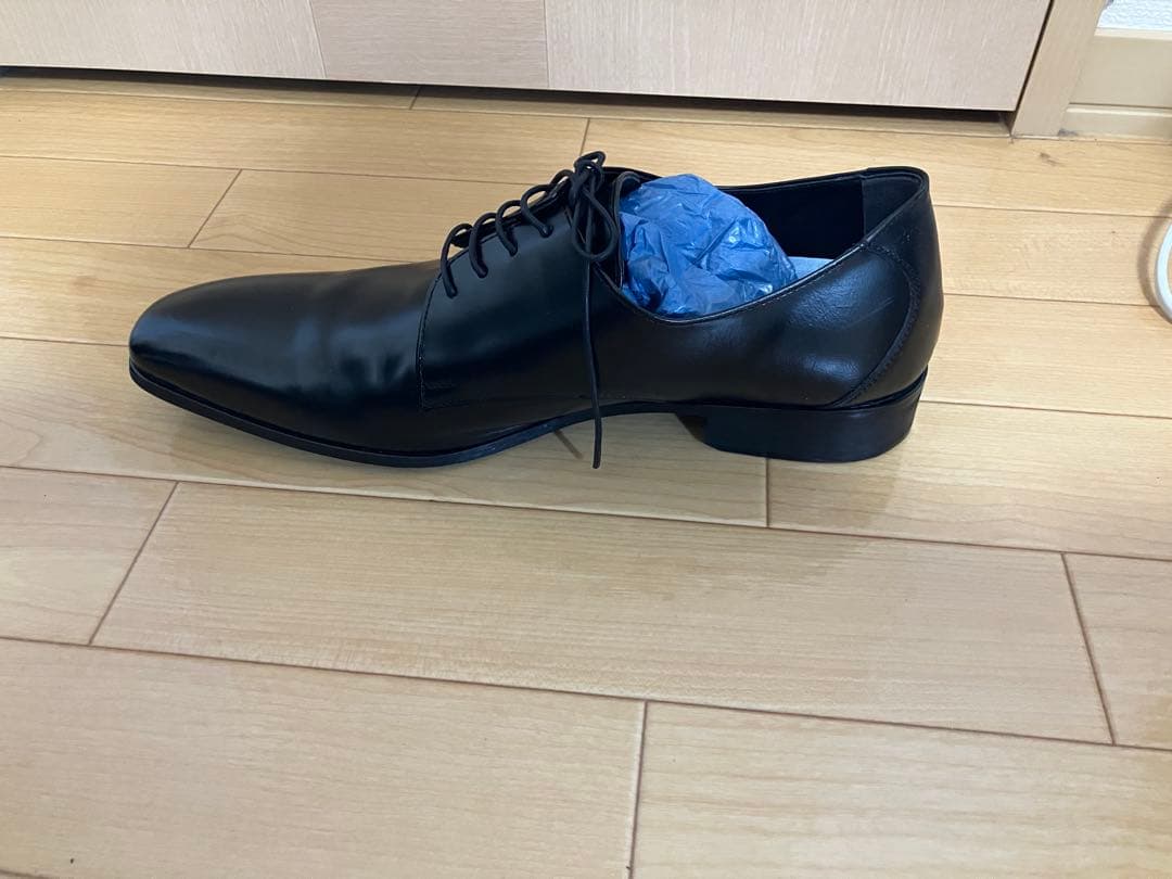 けい　結婚式　靴　メンズ用　27cm 黒のレザー ドレスシューズ