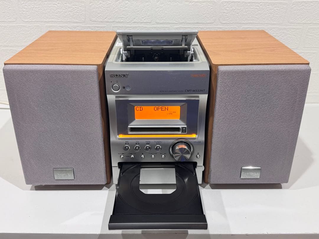 【完動品】 SONY CMT-M333NT & MDディスク3枚