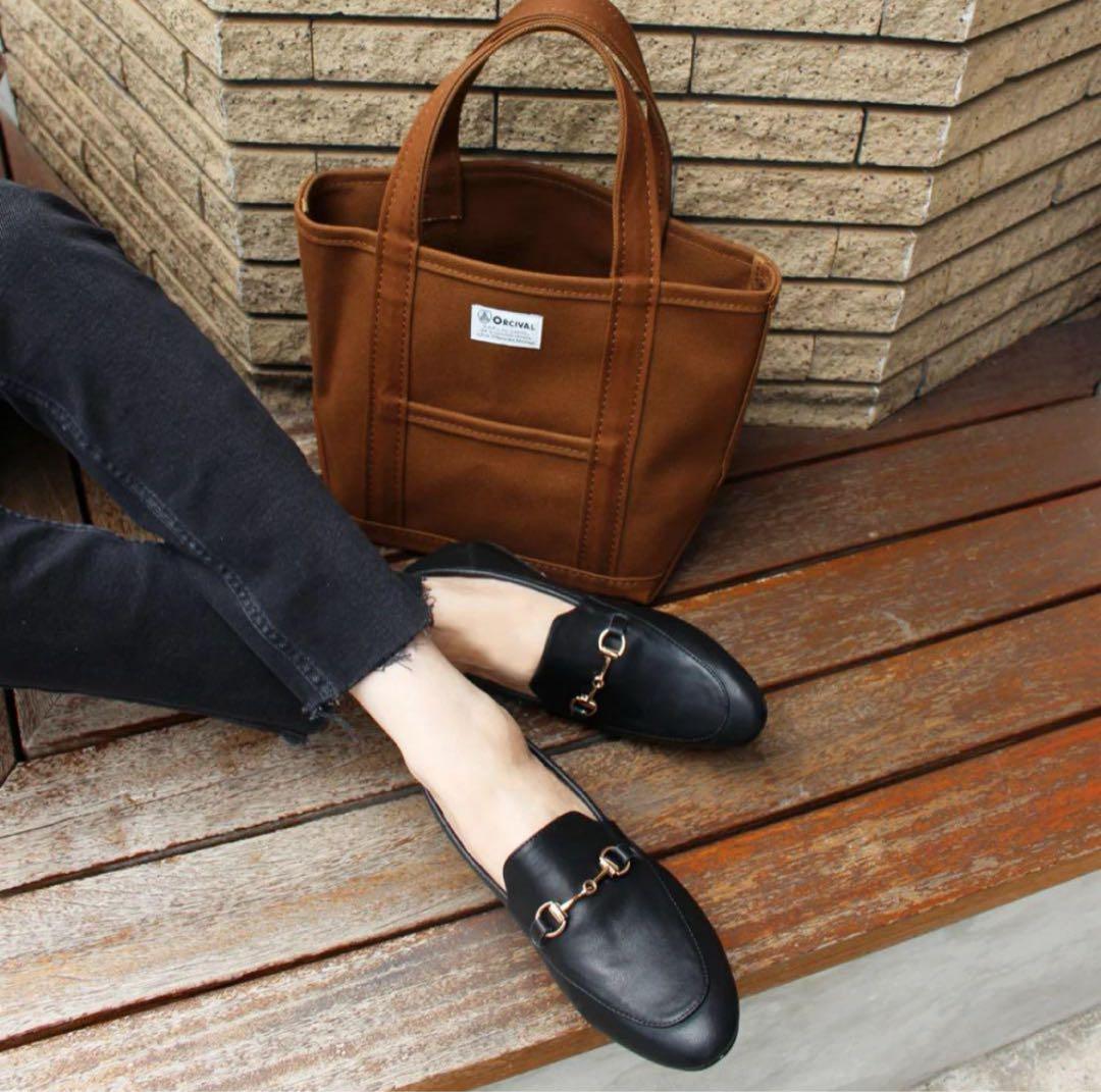 【新品半額】Fin本革ビットローファー25cm黒