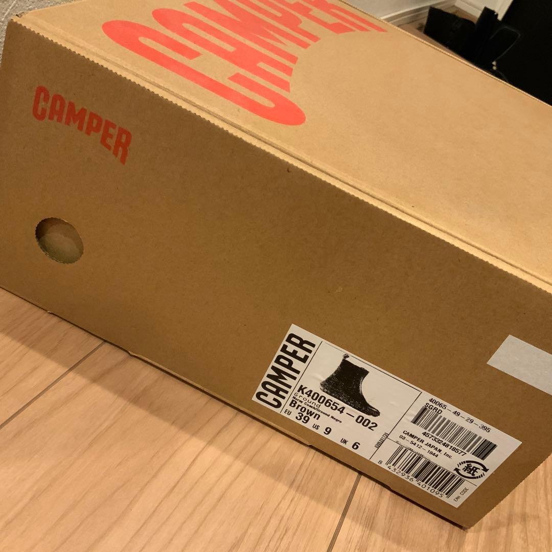 カンペールブラウン サイドゴアブーツ　39