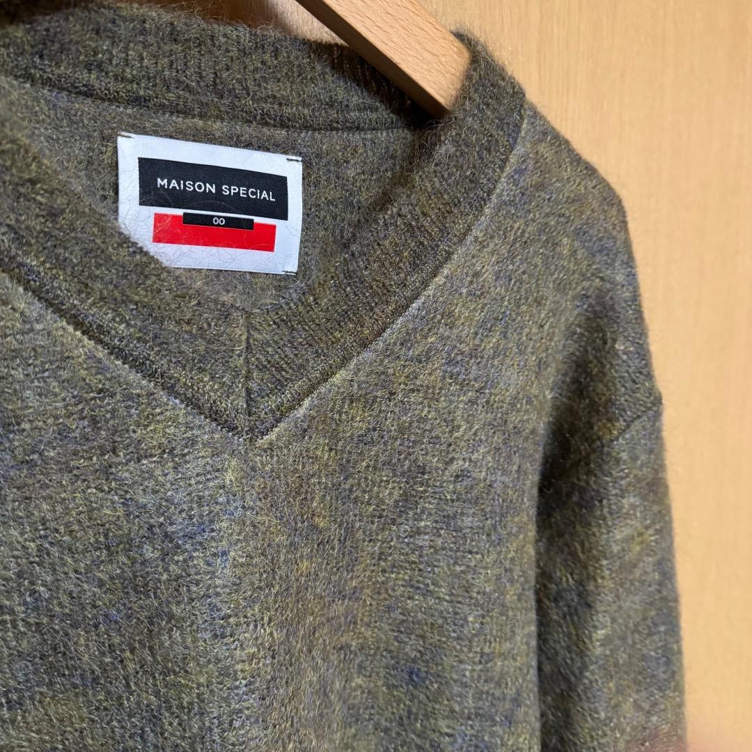 【Maison Special】KID MOHAIR V-Neck Knit