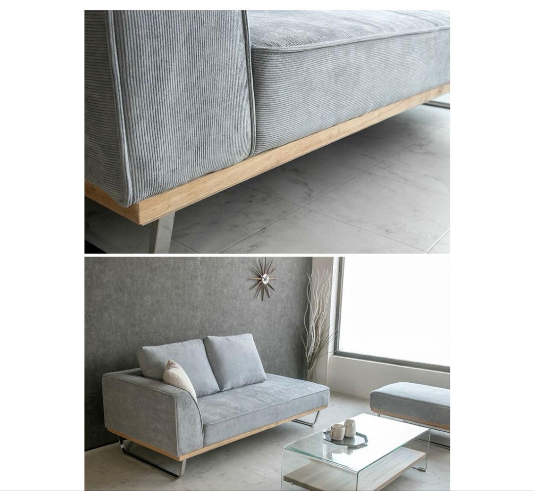 ソファー ファブリック コーデュロイ 2人掛け 3人掛け