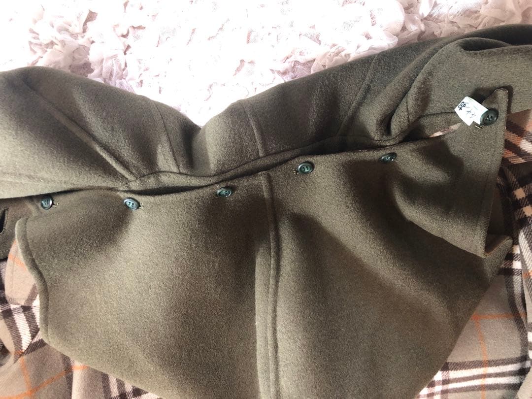 美品 Burberrys ピーコート カシミア混 希少色　カーキーグリーン