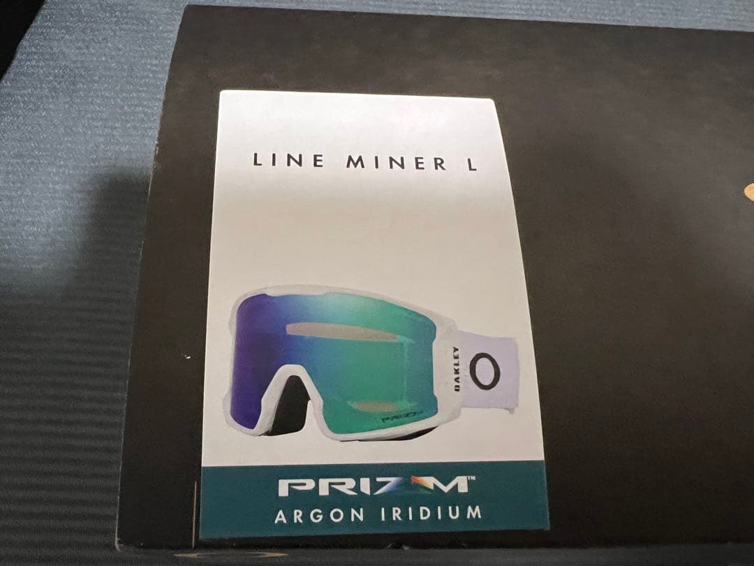 Oakley Line Miner L ホワイト　ARGON IRIDIUM