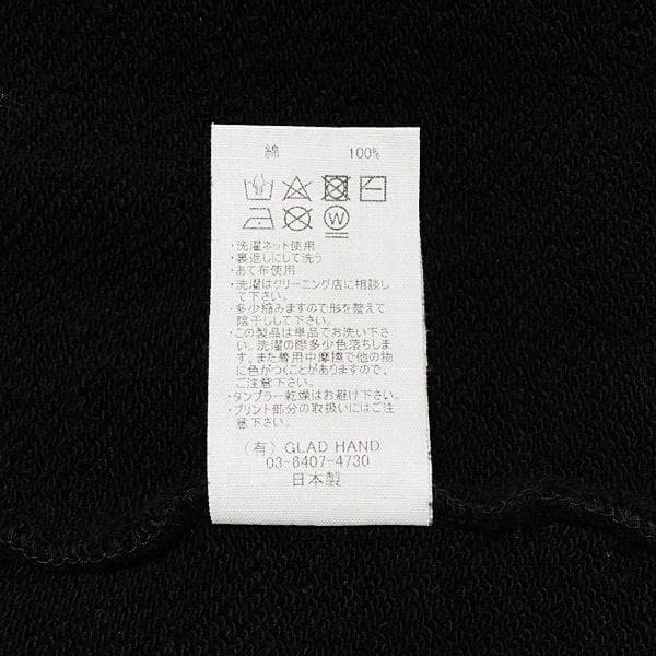 美品タグ付 GANGSTERVILLE ロゴクルーネックスウェット ブラック L