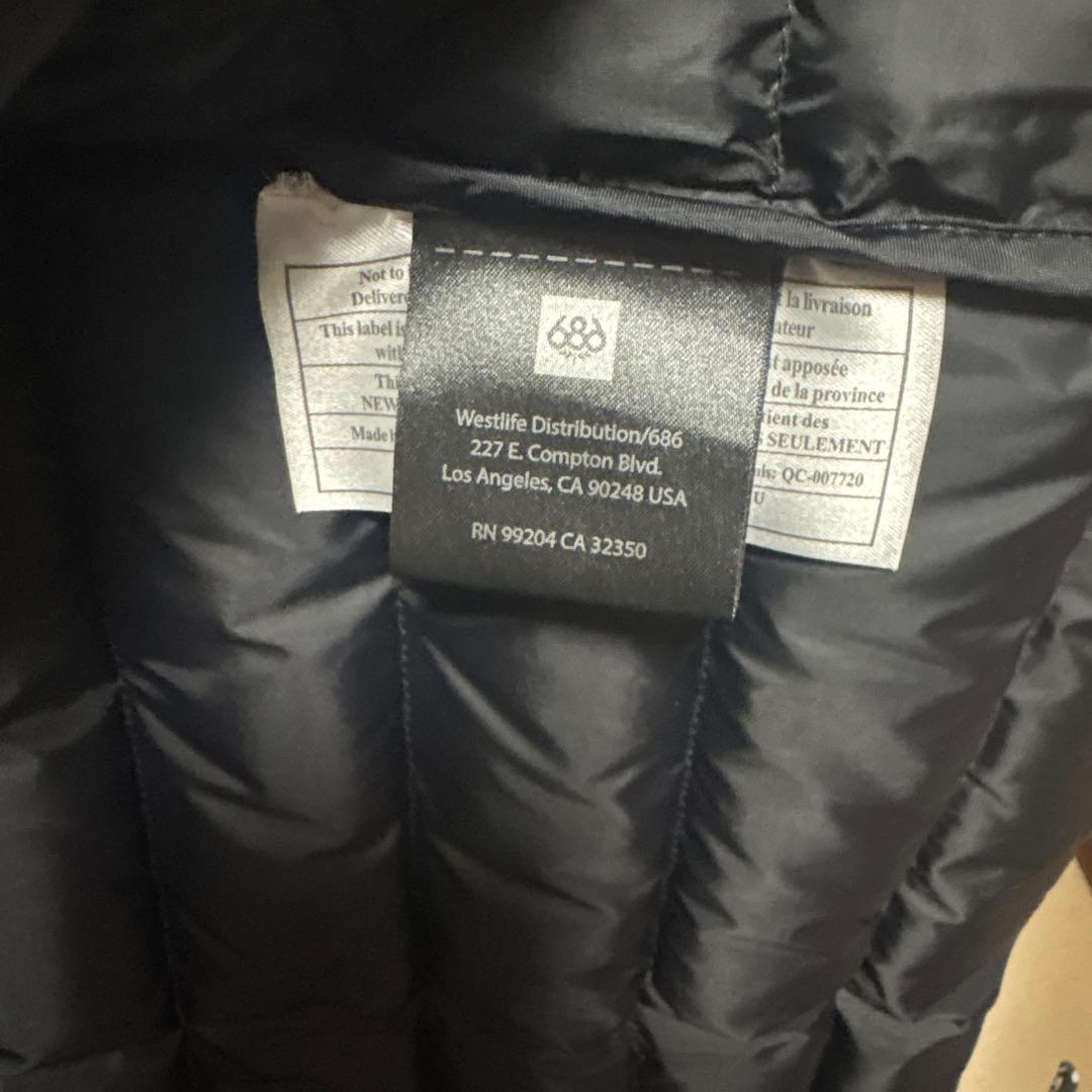 686 SUB-ZERO DOWN JACKET BLACK サイズL