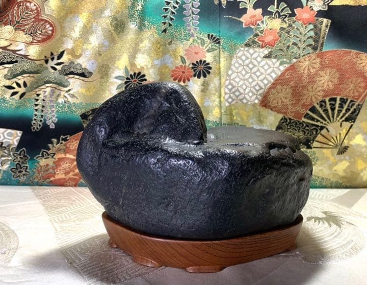 姉川梨地石 横18.5×高13×奥行15(cm) 3.74kg  水石 盆栽