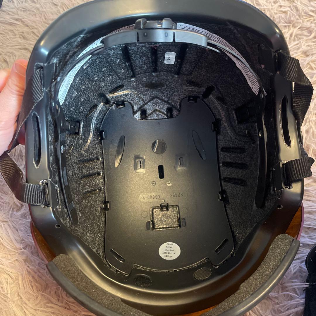 UVEX バイザー付きヘルメット　58-62/M-XL　スキー　スノーボード