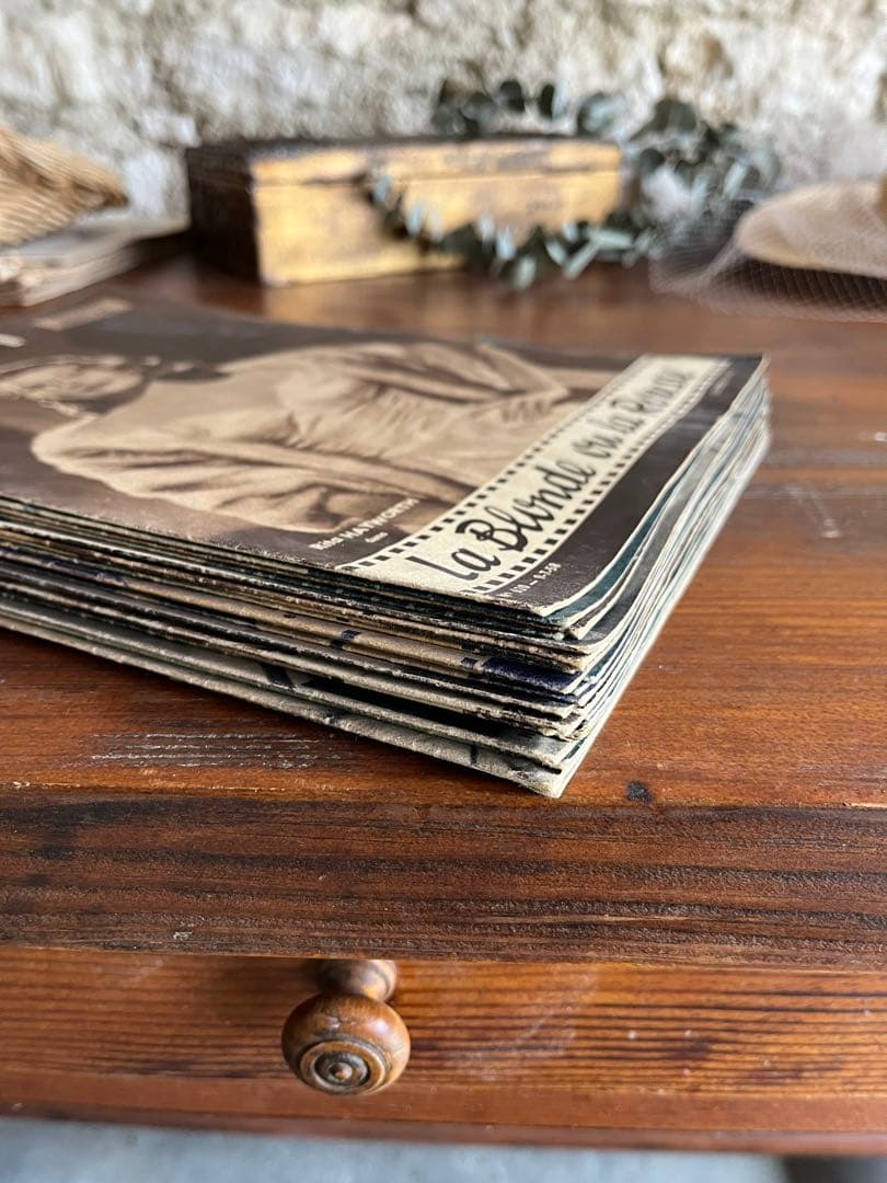 ◆フランスビンテージB希少映画シネマ雑誌monfilm紙ものスター俳優女優パンフ