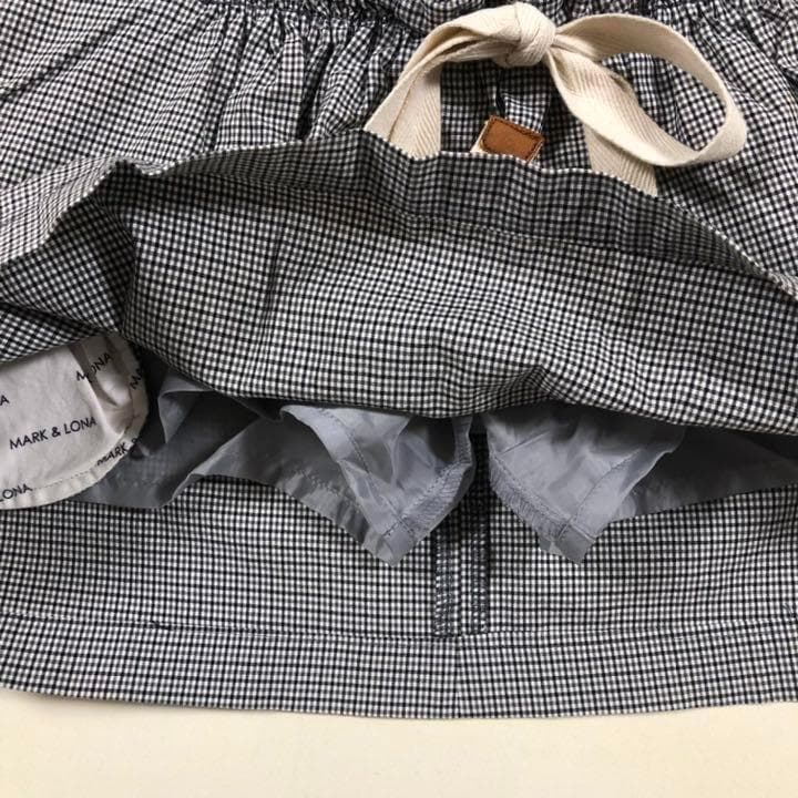 マークアンドロナ ゴルフ スカート スコート 日本製 ブラック 千鳥 Mサイズ