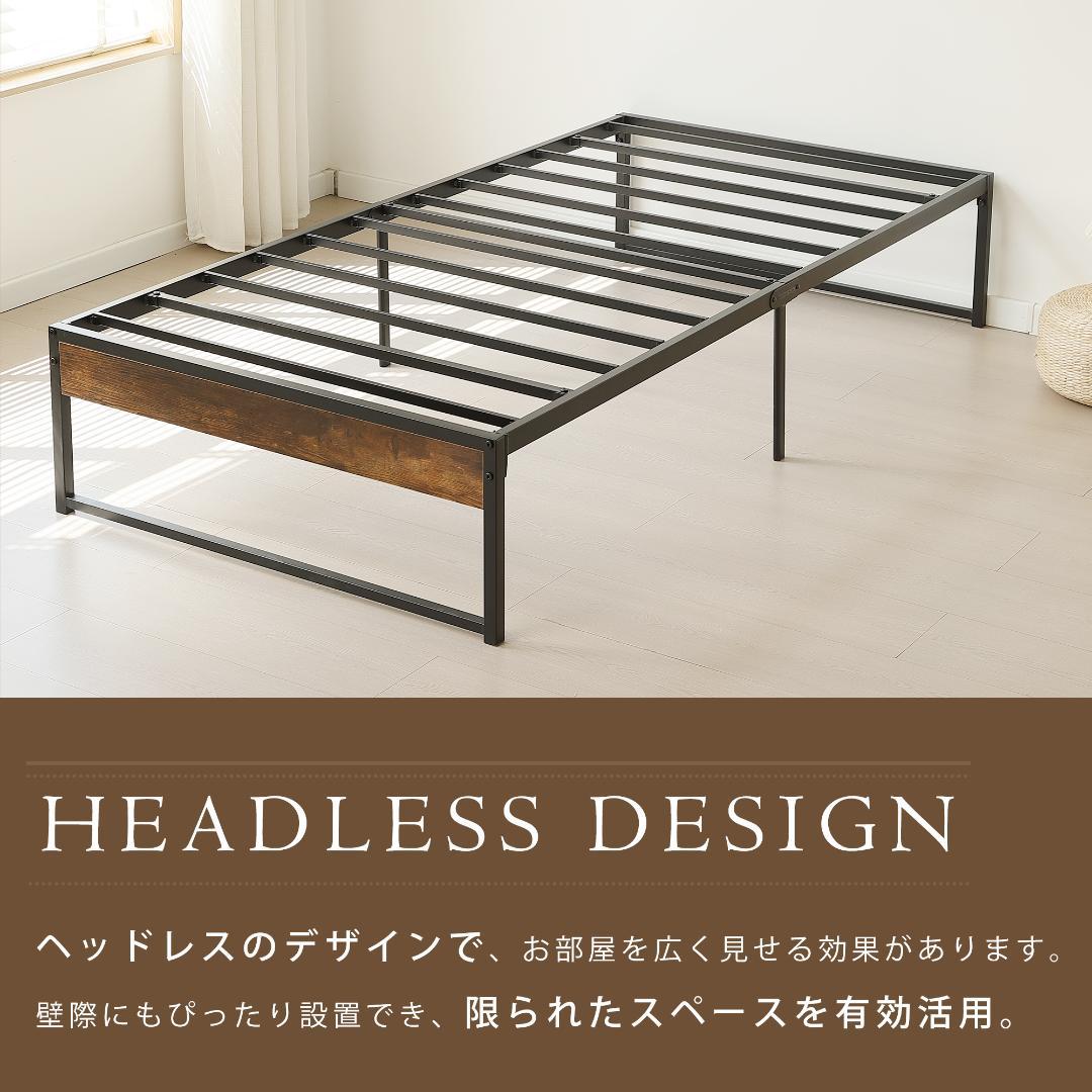 感謝祭！【シングル S】ベッドフレーム パイプベッド シングル 　WHITE