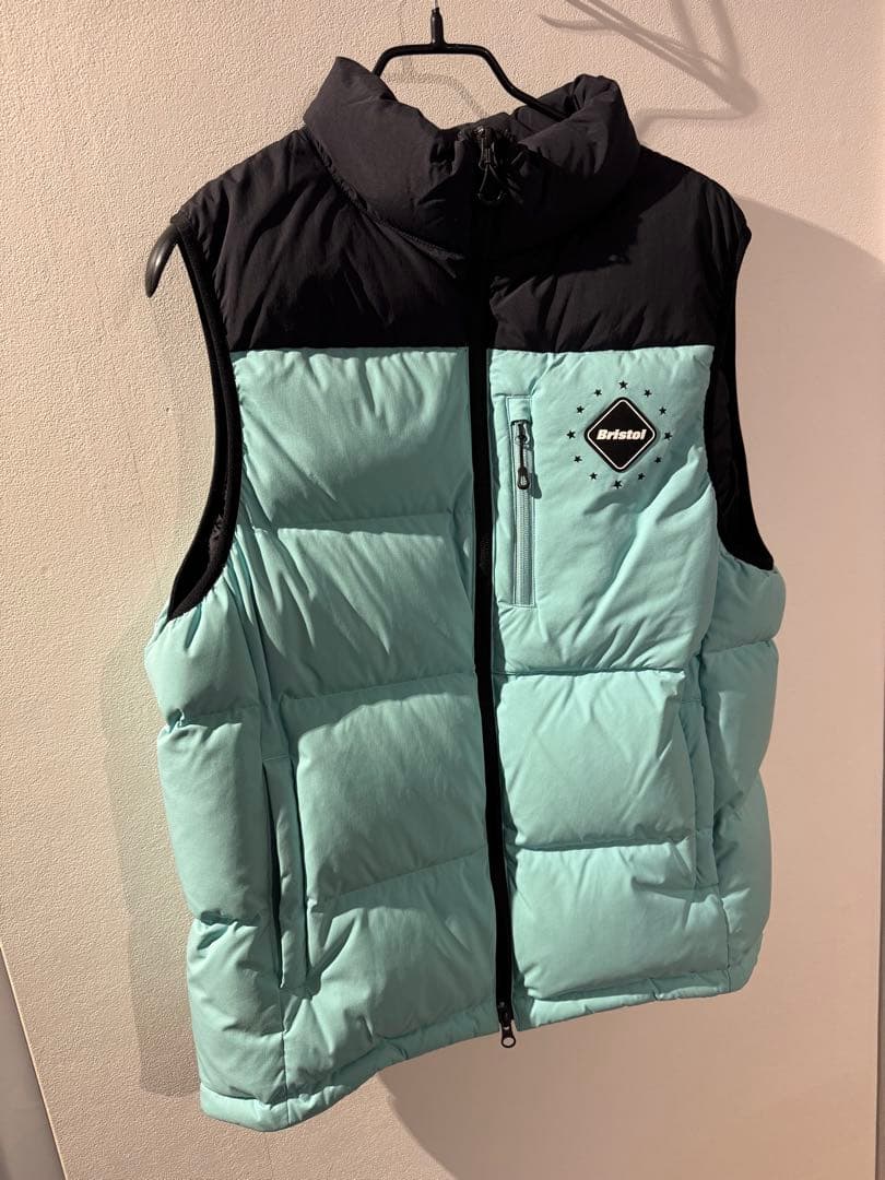 極美品！soph Bristol ダウンベスト ティファニーブル/ブラック