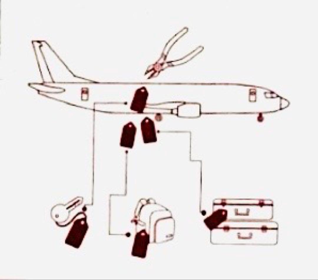 【レア品•Aviation】キャセイ ドラゴン　B-HLB 実機スキンタグ