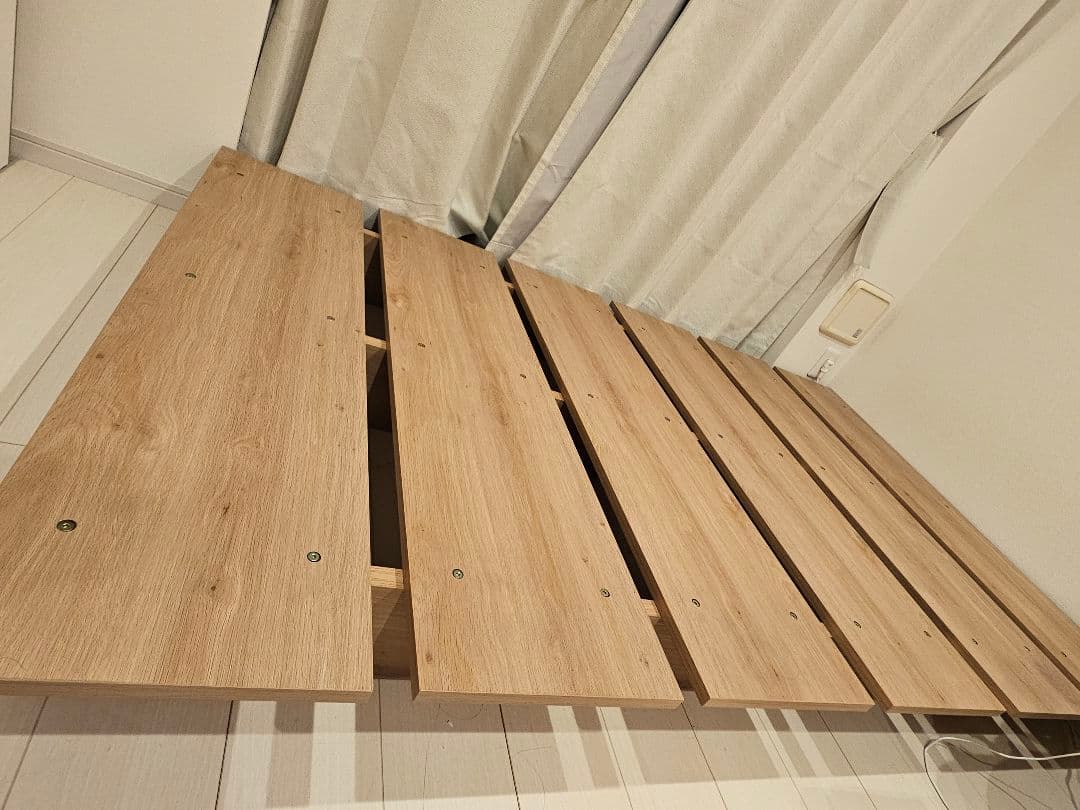 LOWYA シャビーナチュラル セミダブル ベッドフレーム すのこベッド