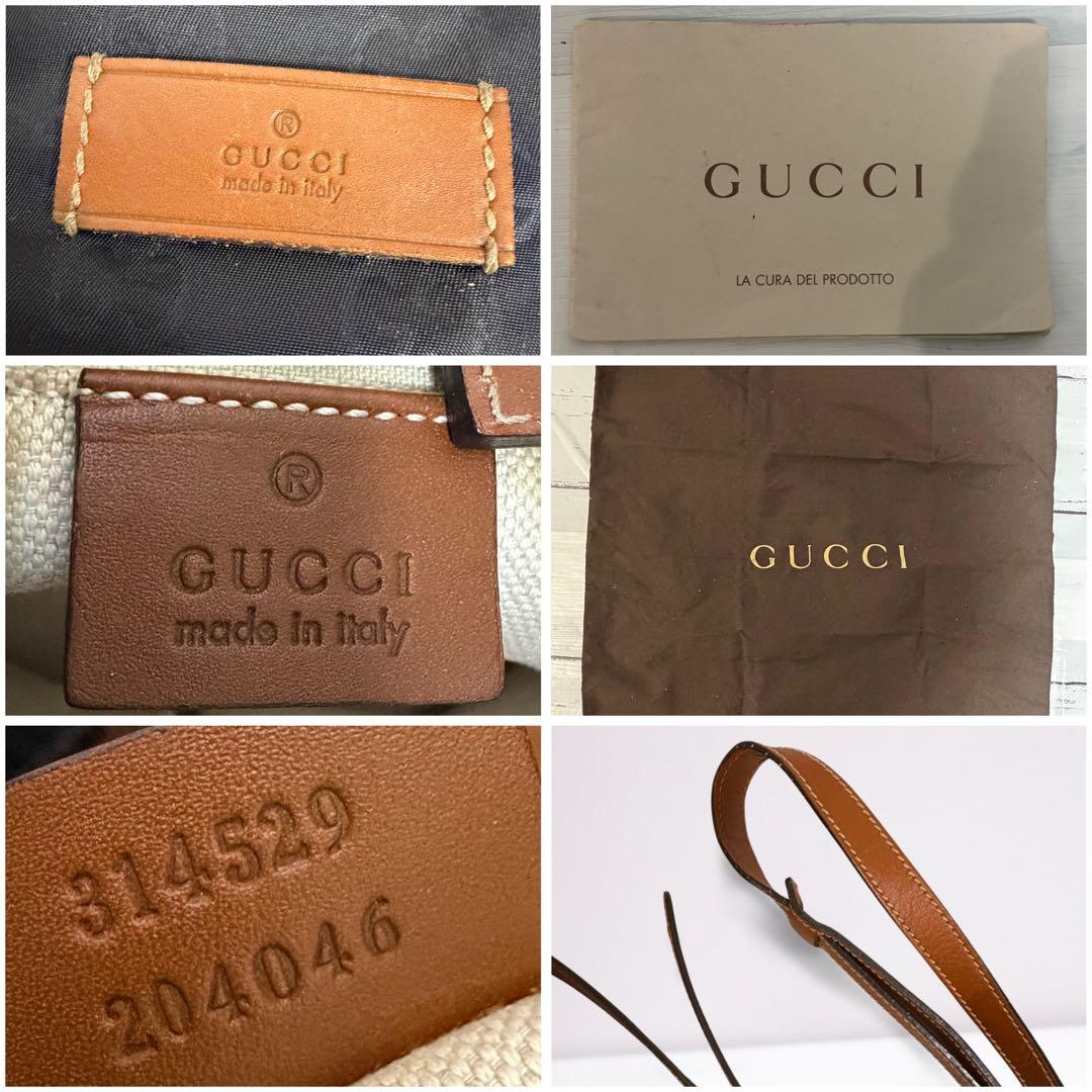 【正規品】グッチ GUCCI GG柄 ショルダーバッグ ネイビー 袋付 男女兼用