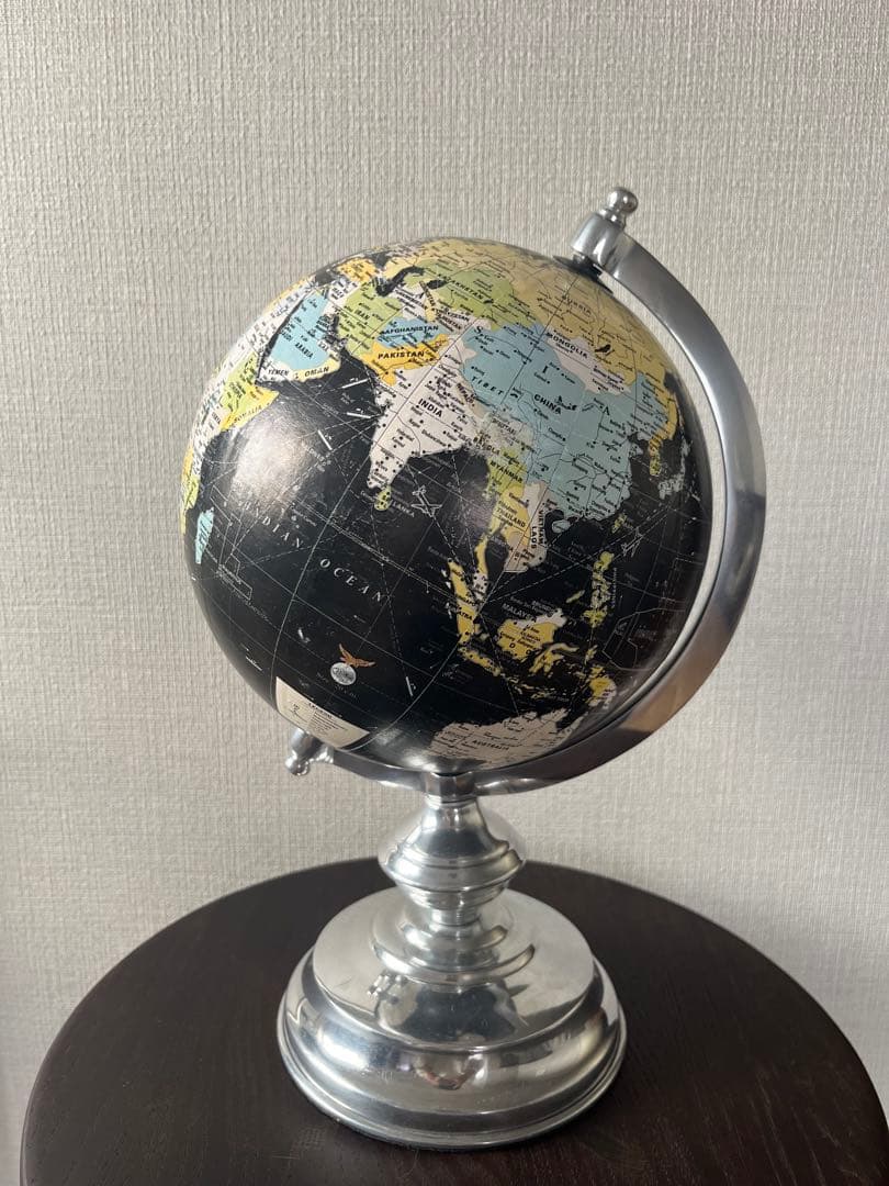 希少 MCM Black Ocean Globe 90s ヴィンテージ 黒地球儀