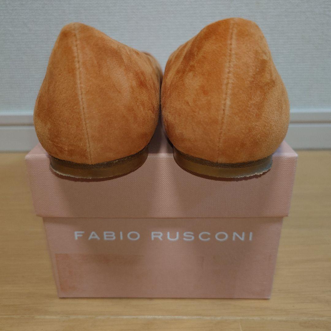 FABIO RUSCONI 【美品】スエード パンプス オレンジ