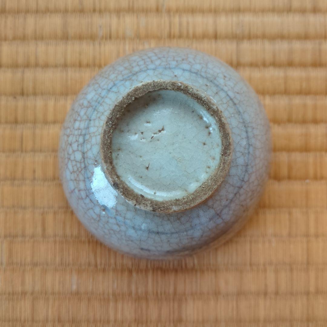 古平戸染付小茶碗 木箱付 直径約10.5cm　茶道具　骨董　古美術　初期伊万里