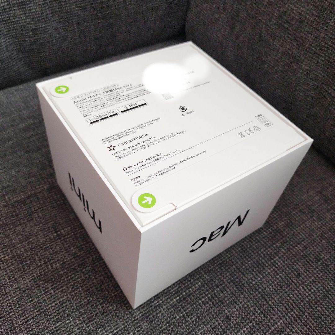 Apple Mac mini　M4チップ　新品・未使用です。