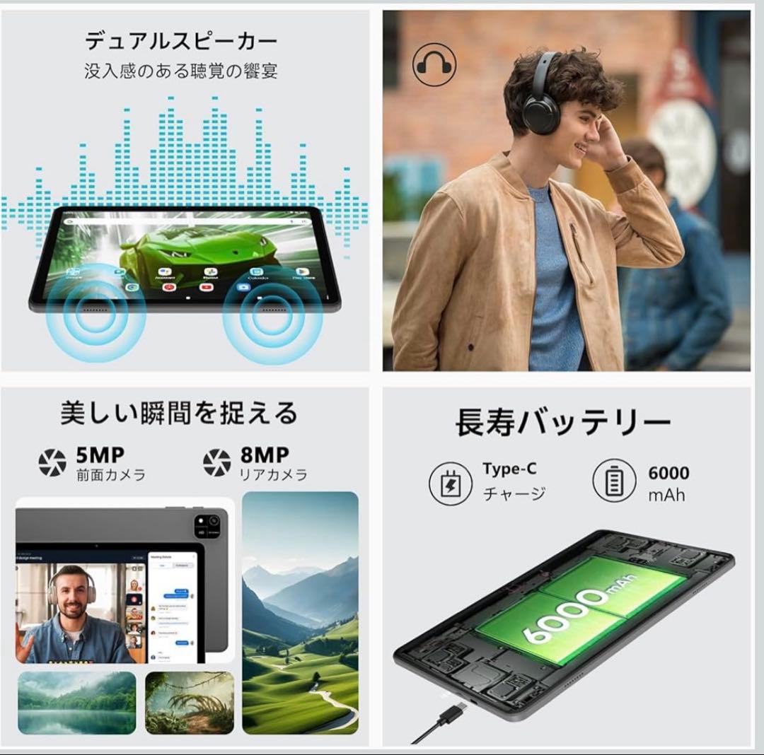 android16 タブレットWi-Fiモデル 64GB 24GB 2TB拡張