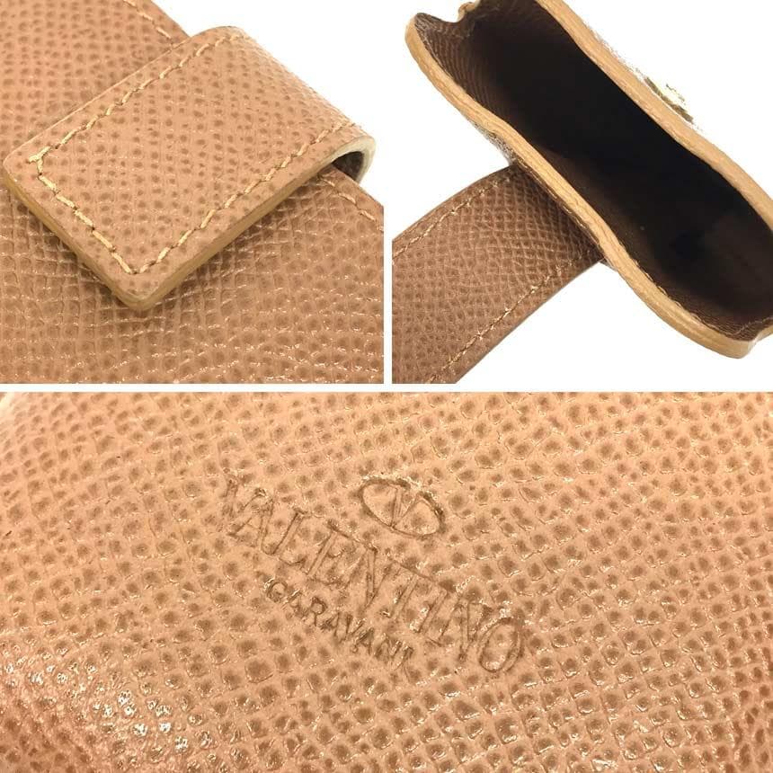 VALENTINO ブラウンレザー スマホケース aq11362