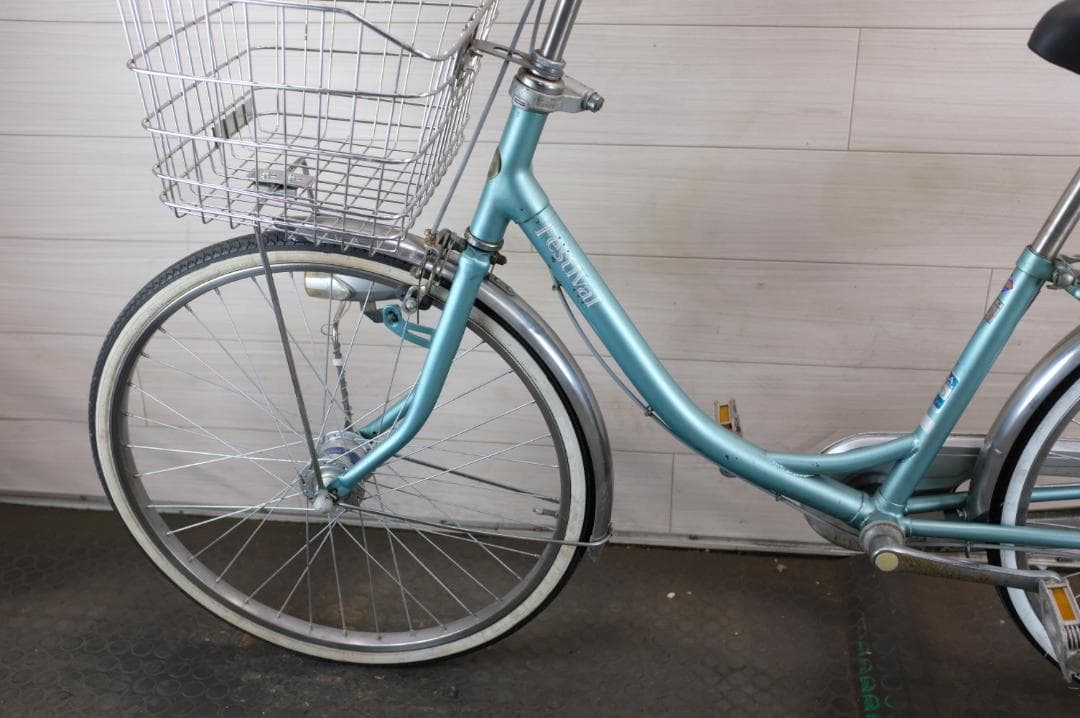 ブリヂストン製　軽快車　24インチ　シングル　ライト