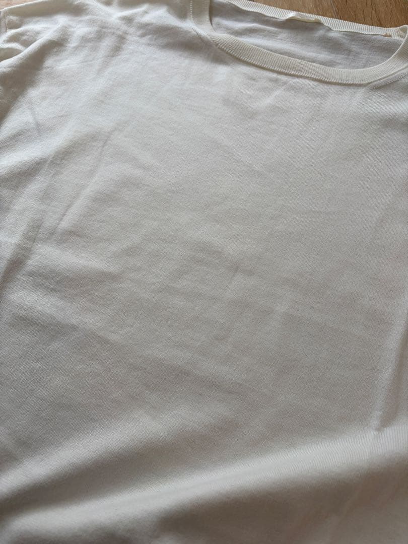 試着のみ　21ss COMOLI コモリ　18Gクルーネックニット　フリーサイズ