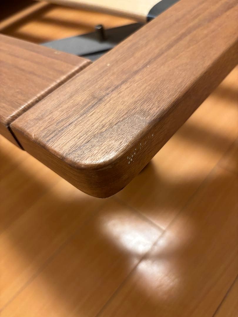 【無印良品】シングルベッドフレームウォールナット ヘッドボードあり