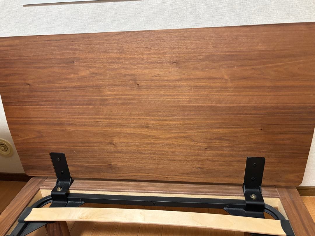 【無印良品】シングルベッドフレームウォールナット ヘッドボードあり