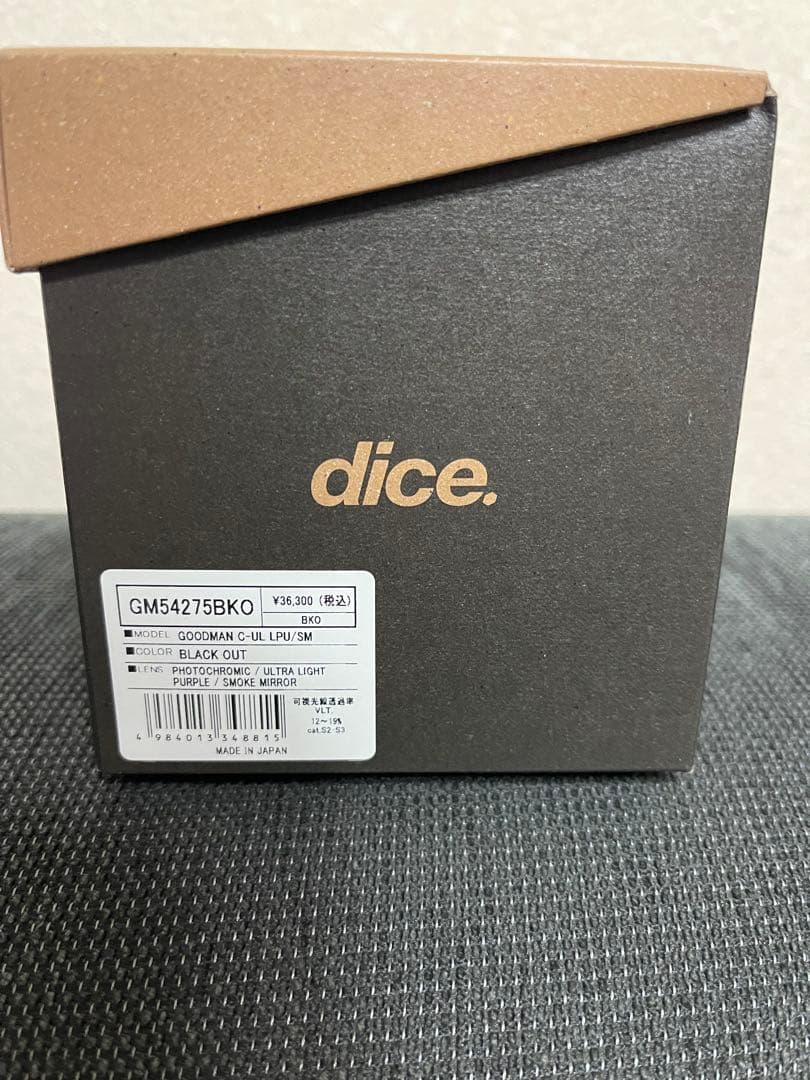 新品　DICE GOODMAN BLACKOUT LIMITED MODEL