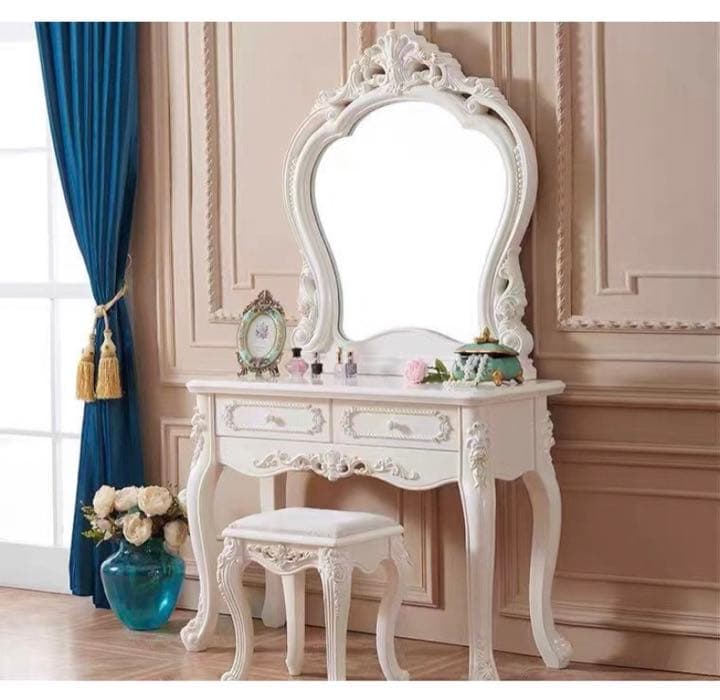 即日発送可能　100cm  大人気　北欧風ドレッサースツールライト セット