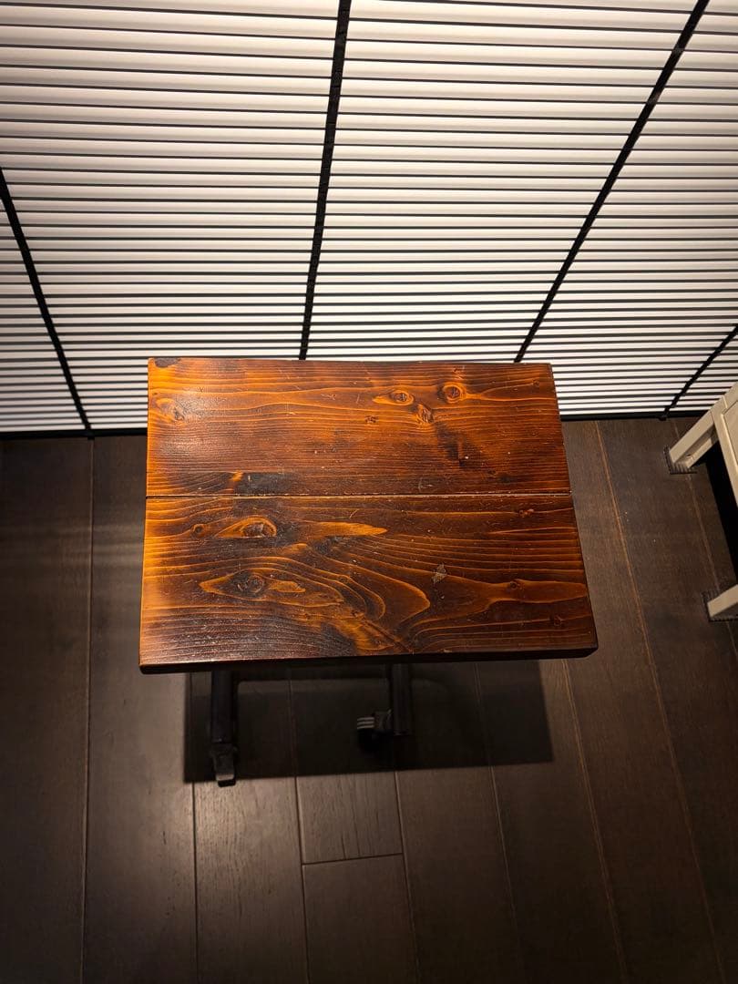 ＊3月初旬発送＊ ダークブラウン木製サイドテーブル