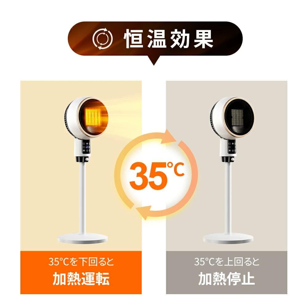 電気ストーブ　セラミックヒーター　速暖　人感センサー　省エネ　大風量　1200W