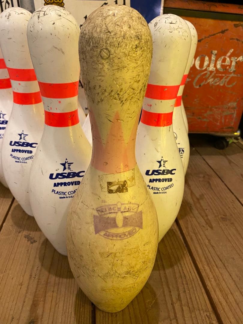 ボーリング ピン 10本　レトロ　アメリカンビンテージ　made in USA