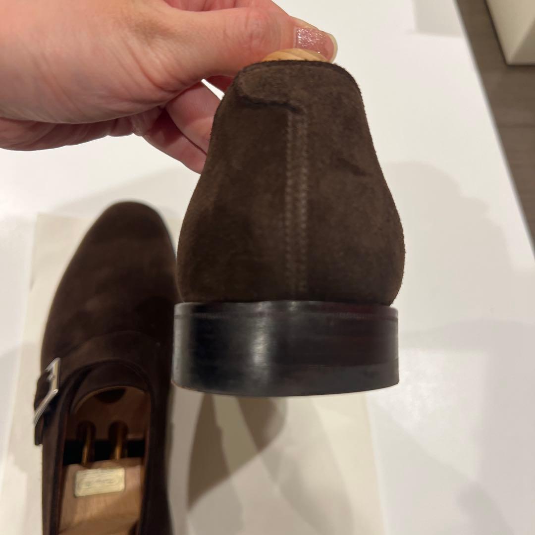 【近日削除】Crockett&Jones スエード シングルモンクストラップ