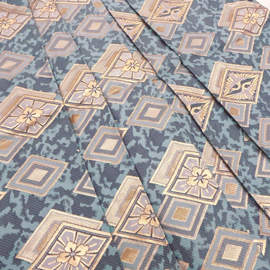 七五三5歳男の子　羽織袴セット　グレー黒　騎馬柄